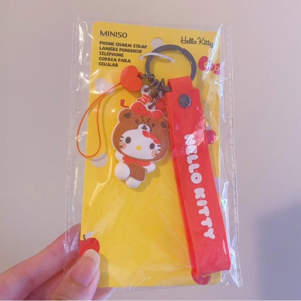 🎁3/$10🎁 Miniso Hello Kitty Red and Orange Charm Strap